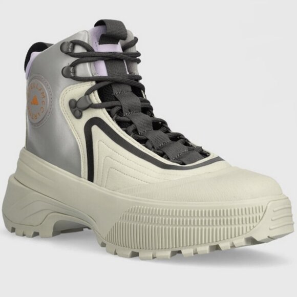 8.5 Purple Gray Hiking Shoe Stella McCartney Adidas Terrex Block Heel Lug Boot